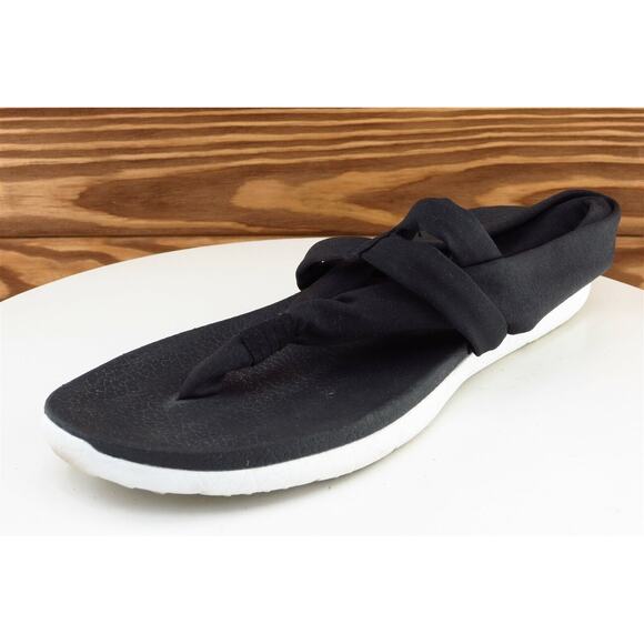 Skechers Sz 8 M Black Slingback Fabric Women‎ Sandals - Picture 1 of 8